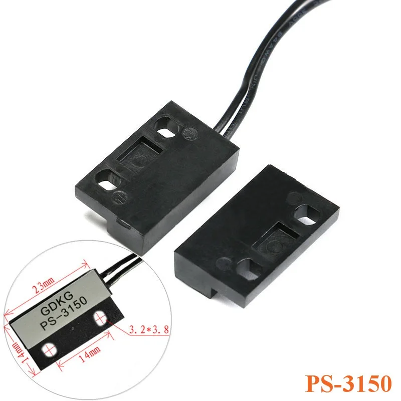 PS-3150 Reed Switch Sensor PS 3150 Normally Open NO Proximity Magnetic Sensor Door Window Contacts 30cm Wire Inductance Distance
PS-3150 Reed Switch Sensor PS 3150 Normally Open NO Proximity Magnetic Sensor Door Window Contacts 30cm Wire Inductance Distance