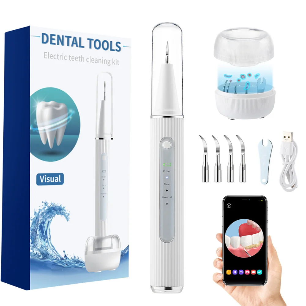 Oral Dental Teeth Tartar Calculus Remover Ultrasonic Tooth Cleaning Tools Vibration Remove Plaque Tartar From Teeth Tooth Scaler
Oral Dental Teeth Tartar Calculus Remover Ultrasonic Tooth Cleaning Tools Vibration Remove Plaque Tartar From Teeth Tooth Scaler