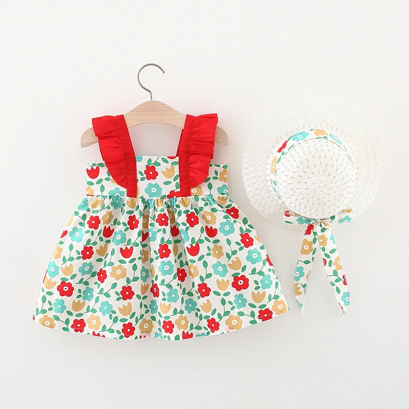 Summer Newborn Baby Girl Dress Flower Print Suspenders Dress Infant Dresses Princess Birthday Dress
Summer Newborn Baby Girl Dress Flower Print Suspenders Dress Infant Dresses Princess Birthday Dress