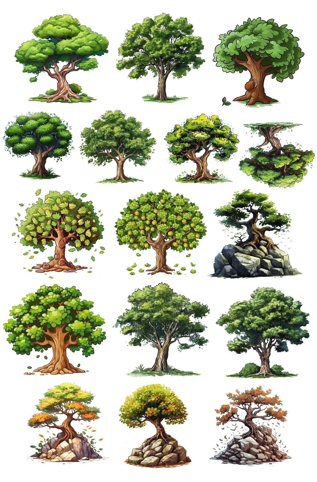 Набор акварельных наклеек с лесными деревьями BLINGIRD
Набор акварельных наклеек с лесными деревьями BLINGIRD