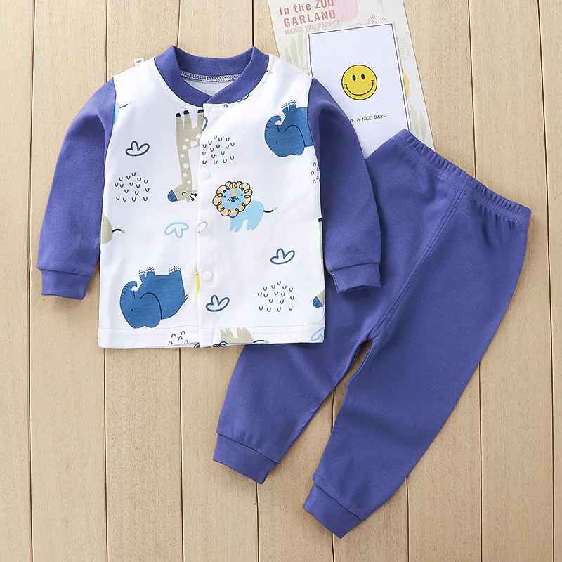 Baby Sleepsuit Set 2pcs Kids Clothing Set Children Pajamas Set 100% Cotton Boy Sweat Shirt High Waist Pants Girl Toddler Home
Baby Sleepsuit Set 2pcs Kids Clothing Set Children Pajamas Set 100% Cotton Boy Sweat Shirt High Waist Pants Girl Toddler Home