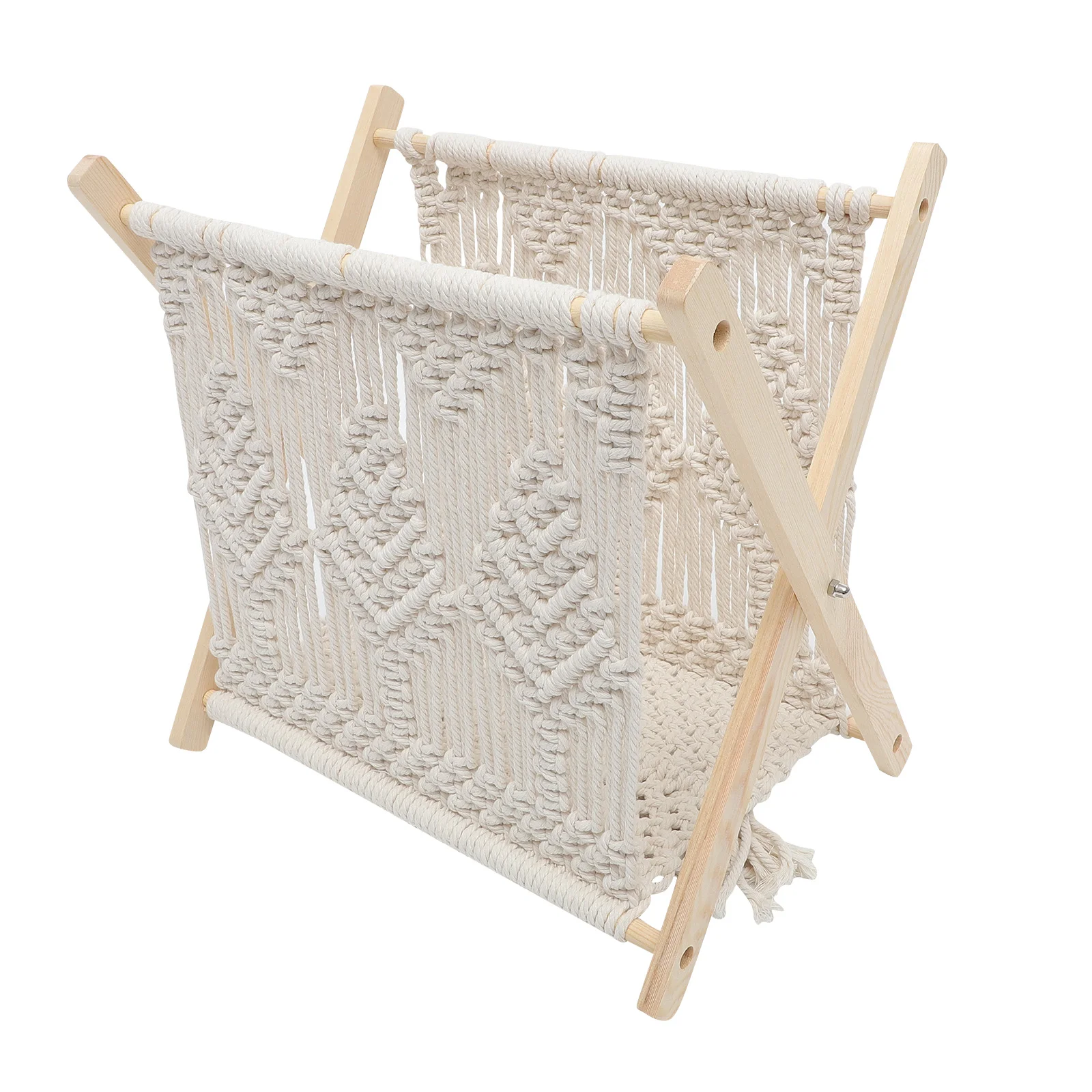 Magazine Rack Holder Basket Storage Woven Macrame Newspaper Desktop Organizer Record Floor Standing File Decorativebook Folding
Magazine Rack Holder Basket Storage Woven Macrame Newspaper Desktop Organizer Record Floor Standing File Decorativebook Folding