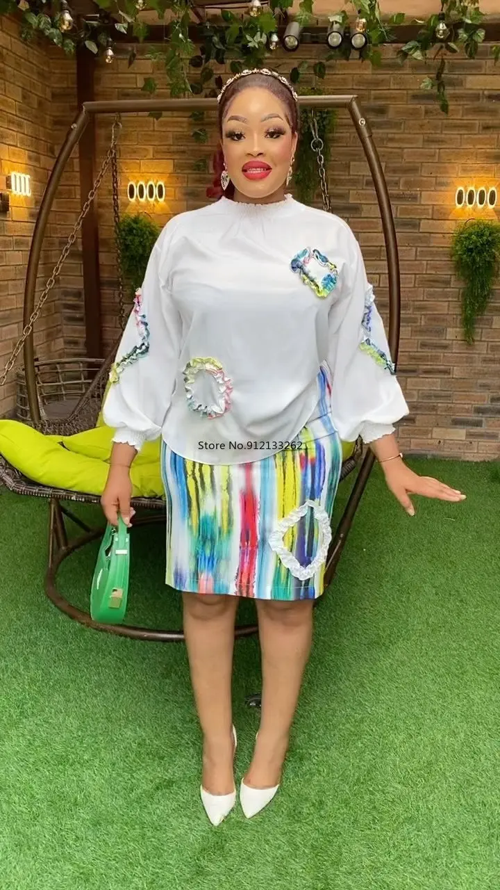 Spring Summer Dashiki African Matching Skirt Sets Fashion Temperament New Print Long Sleeve Shirt High Waist Slim Skirt Suit
Spring Summer Dashiki African Matching Skirt Sets Fashion Temperament New Print Long Sleeve Shirt High Waist Slim Skirt Suit