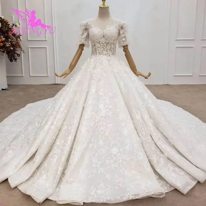 AIJINGYU Bolero Lace Long Modest Bridal Nova Shiny Gown Sparkle Korean Wedding Dress
AIJINGYU Bolero Lace Long Modest Bridal Nova Shiny Gown Sparkle Korean Wedding Dress