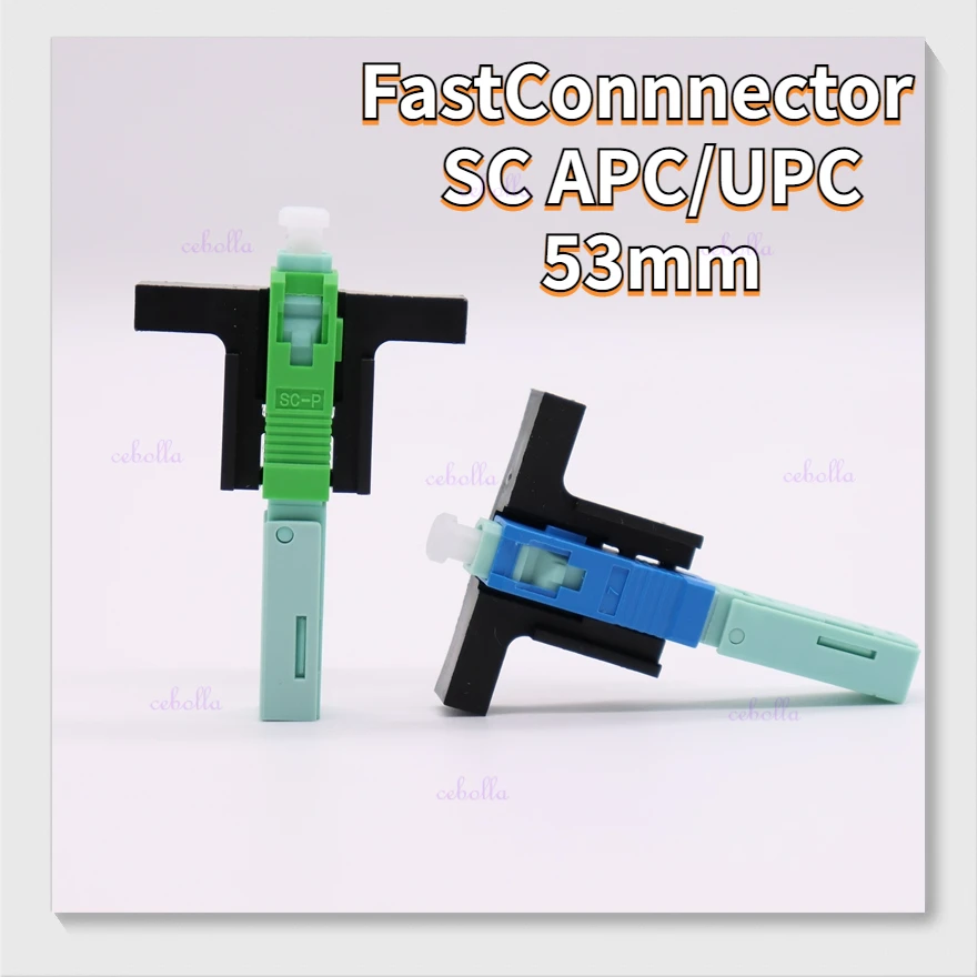 Hight Quality Fast Connector 53mm SC APC/UPC Single-Mode Fiber Optic SM Fast Connnector FTTH Cold Connector Tool
Hight Quality Fast Connector 53mm SC APC/UPC Single-Mode Fiber Optic SM Fast Connnector FTTH Cold Connector Tool
