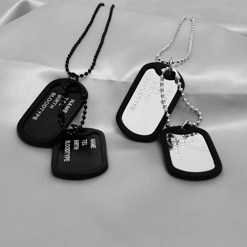 Fashion Military Style Four Row Letter Double Card Military Brand Necklace Men's Pendant Necklace Men's Chain Link Chain
Fashion Military Style Four Row Letter Double Card Military Brand Necklace Men's Pendant Necklace Men's Chain Link Chain