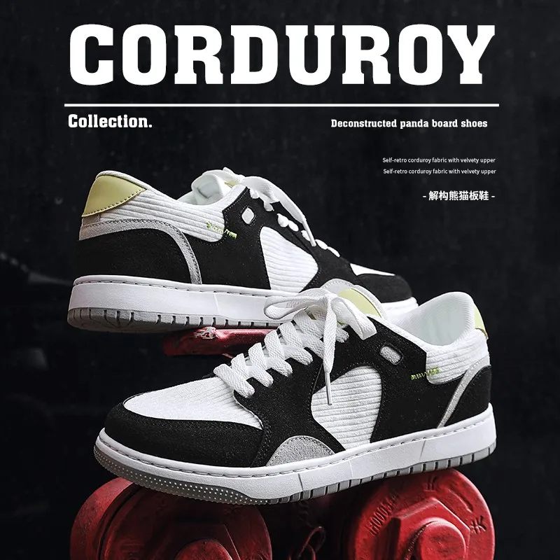 Spring Men's Classic Casual Sports Shoes Sports Shoes Corduroy Flat-soled Shoes Tie Shoes Inside Women's Elevated Slippers
Spring Men's Classic Casual Sports Shoes Sports Shoes Corduroy Flat-soled Shoes Tie Shoes Inside Women's Elevated Slippers