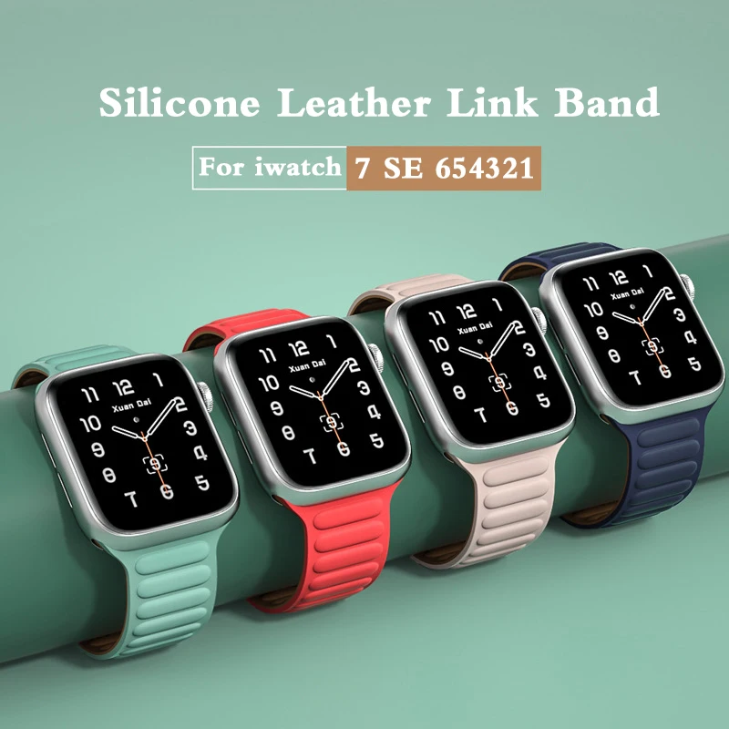 For Apple Watch Strap Leather Links 45mm 41mm 44mm 40mm 42mm 38mm Original Magnetic Ring Watch iWatch Series 3 5 4 SE 6 7 Strap
For Apple Watch Strap Leather Links 45mm 41mm 44mm 40mm 42mm 38mm Original Magnetic Ring Watch iWatch Series 3 5 4 SE 6 7 Strap