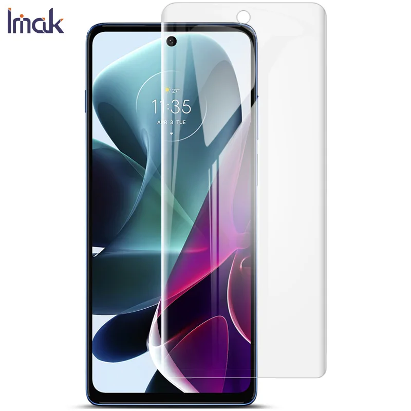 Imak 2pcs/Pack HD Soft Hydrogel Film for Moto Edge S30 5G Screen Protector Full Cover Curved Front Film for Moto G200 5G
Imak 2pcs/Pack HD Soft Hydrogel Film for Moto Edge S30 5G Screen Protector Full Cover Curved Front Film for Moto G200 5G