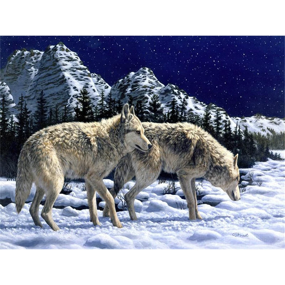 

Wolf Animal DIY 3D Full Diamond Embroidery Diamond Painting Diamond Mosaic Complete Christmas Gift Home Decor Craft Kids