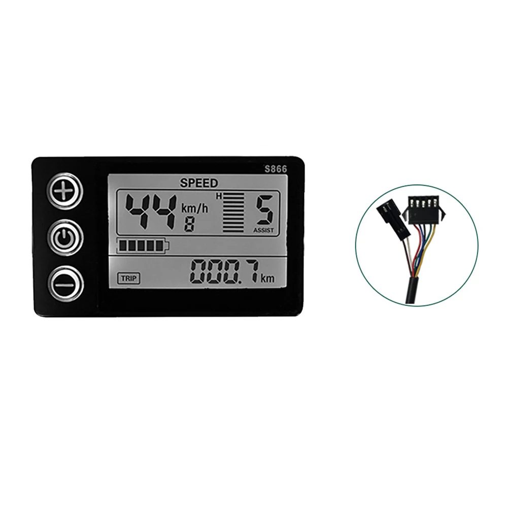 24/36/48V E-bike Electric Bike Scooter LCD S866 Display Panel Ordinary/Waterproof Plug UART Protocol Controller Accessories
24/36/48V E-bike Electric Bike Scooter LCD S866 Display Panel Ordinary/Waterproof Plug UART Protocol Controller Accessories