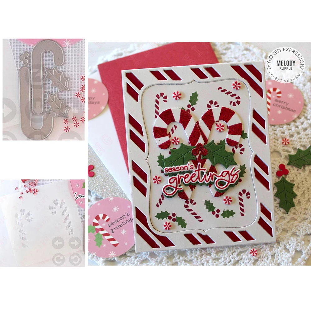 New Scrapbook Decoration Embossing Layering Stencils Diy Handmade Craft Blade Punch Reusable Molds Candy Cane Metal Cutting Dies
New Scrapbook Decoration Embossing Layering Stencils Diy Handmade Craft Blade Punch Reusable Molds Candy Cane Metal Cutting Dies