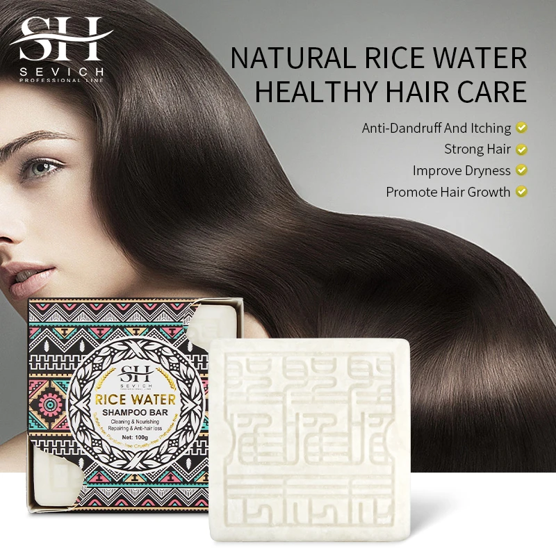 Мыло с рисовой водой Sevich 100 г питательное мыло защитой от выпадения волос для