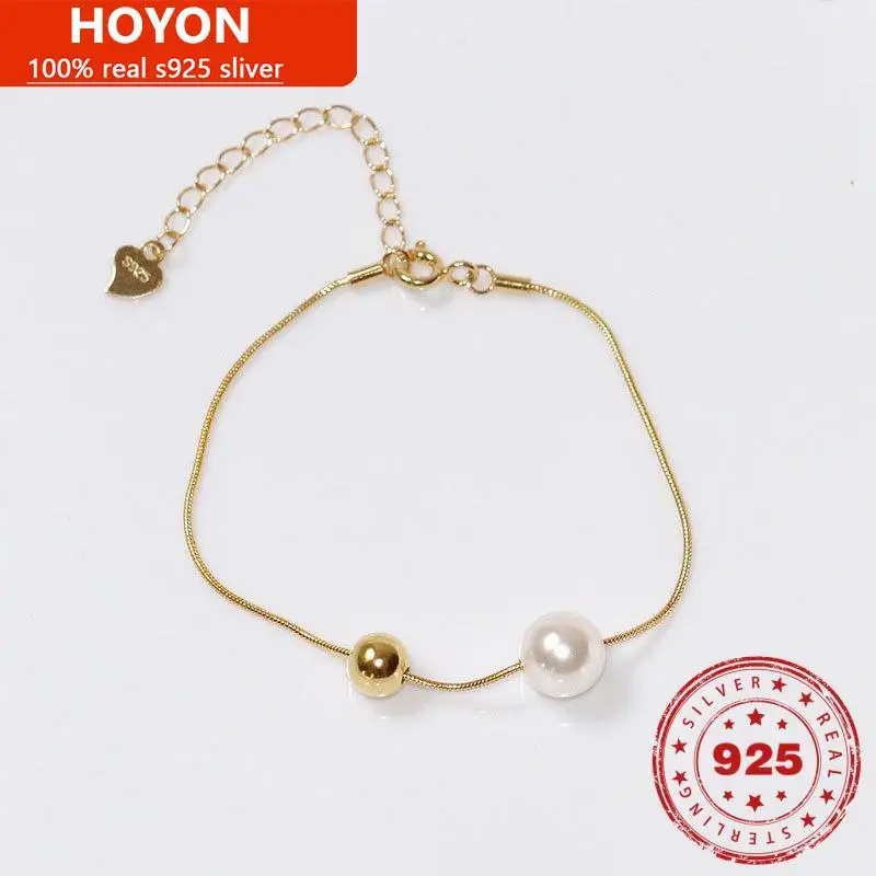 HOYON Fashion bracelet 2022 woman S925 sterling silver double beads snake bone bracelet female pearl original simple girl gift
HOYON Fashion bracelet 2022 woman S925 sterling silver double beads snake bone bracelet female pearl original simple girl gift