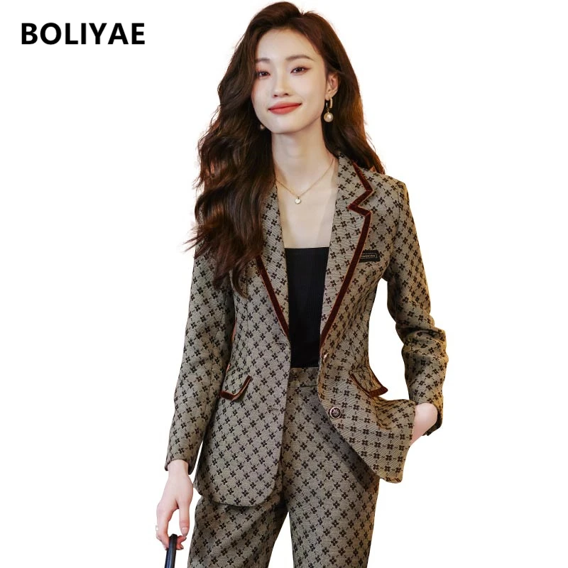 Boliyae Spring And Summer Fashion Long Sleeve Women's Trouser Suits Elegant Work Office Ladies Blazers Shorts Jacket Pant Sets
Boliyae Spring And Summer Fashion Long Sleeve Women's Trouser Suits Elegant Work Office Ladies Blazers Shorts Jacket Pant Sets