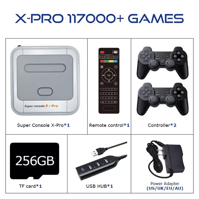 X PRO домашняя ТВ игровая приставка с Android 4K HD Ретро игровая консоль с 110000 классическими играми эмуляторы для PS1/N64/PSP
X PRO домашняя ТВ игровая приставка с Android 4K HD Ретро игровая консоль с 110000 классическими играми эмуляторы для PS1/N64/PSP