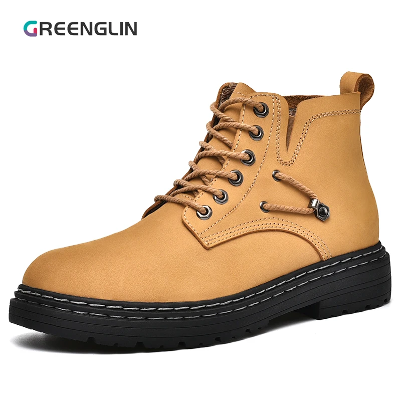 Leather Martin Boots Matte Stitched Bottom Tooling Boots Fashion Casual High Top All-Match Boots Men's Boots GREENGLIN-22068
Leather Martin Boots Matte Stitched Bottom Tooling Boots Fashion Casual High Top All-Match Boots Men's Boots GREENGLIN-22068