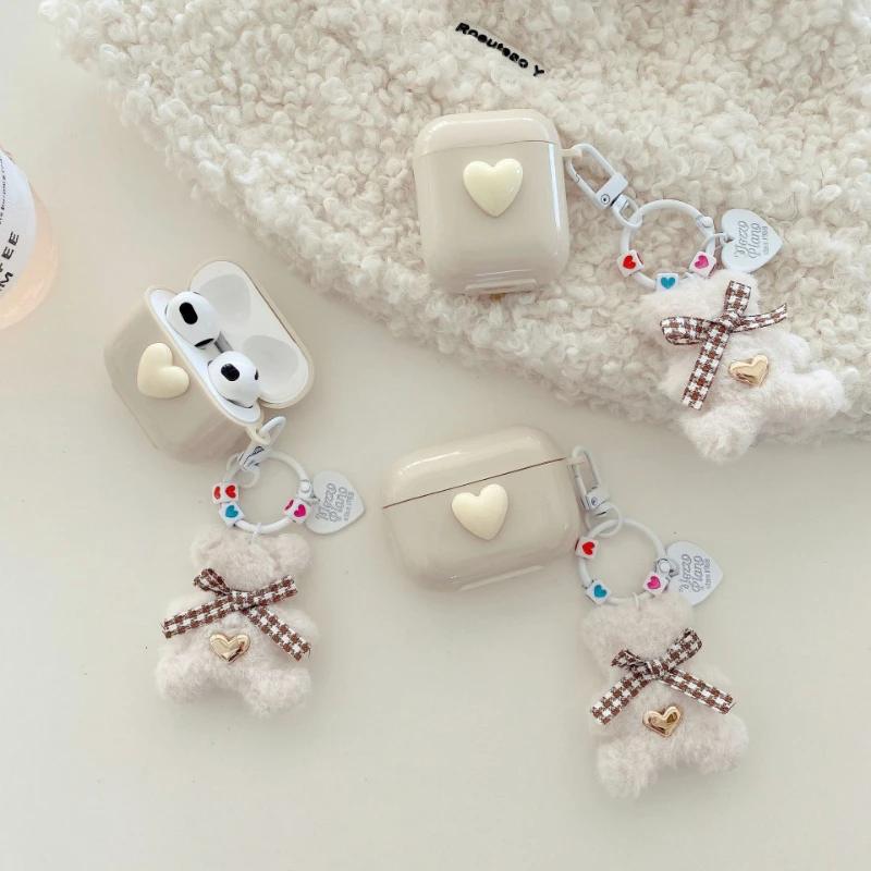 Love Apple Bluetooth ear case plush bear pendant Airpods pro Suitable for wireless earplug box 3 generation silicone cushion pad
Love Apple Bluetooth ear case plush bear pendant Airpods pro Suitable for wireless earplug box 3 generation silicone cushion pad