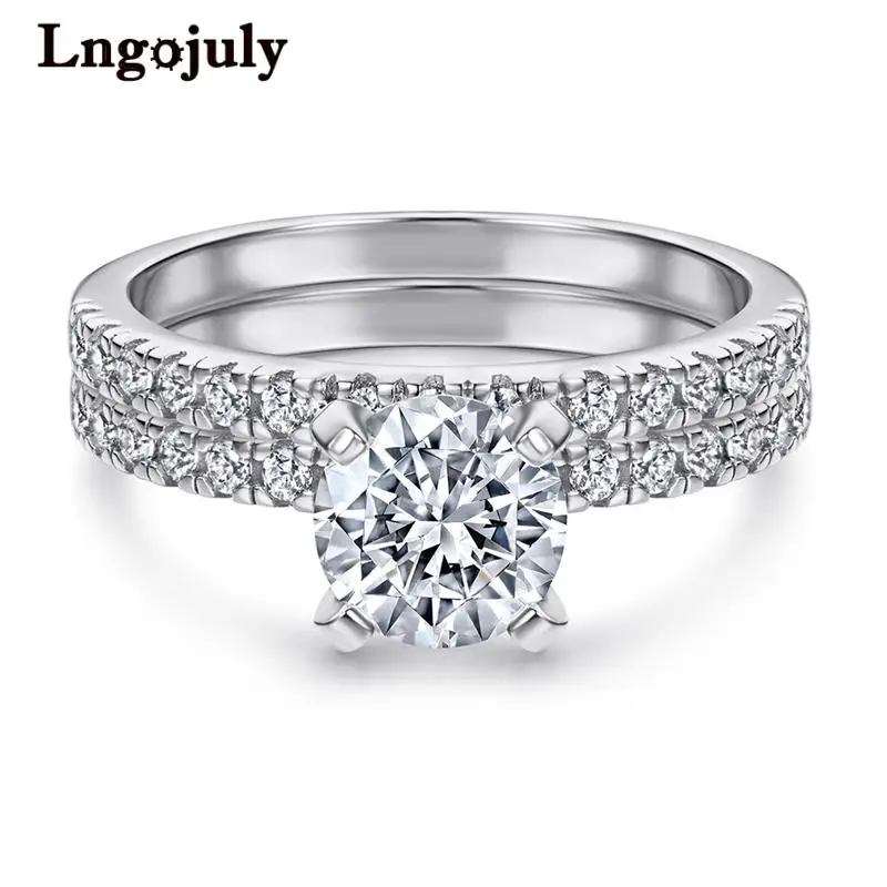 Pure 925 Sterling Silver Women Ring Set Luxury Zirconia Rings For Women Bride Engagement Wedding Party Silver 925 Jewelry Gifts
Pure 925 Sterling Silver Women Ring Set Luxury Zirconia Rings For Women Bride Engagement Wedding Party Silver 925 Jewelry Gifts
