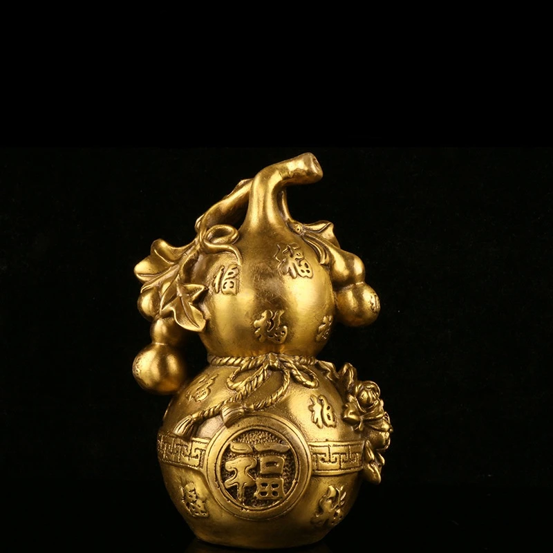 Chinese Hot Selling Brass Fengshui Fu Gourd Get Rich Statues- Sculptures Decoration Ornaments Furniture Office Decorations Gift
Chinese Hot Selling Brass Fengshui Fu Gourd Get Rich Statues- Sculptures Decoration Ornaments Furniture Office Decorations Gift