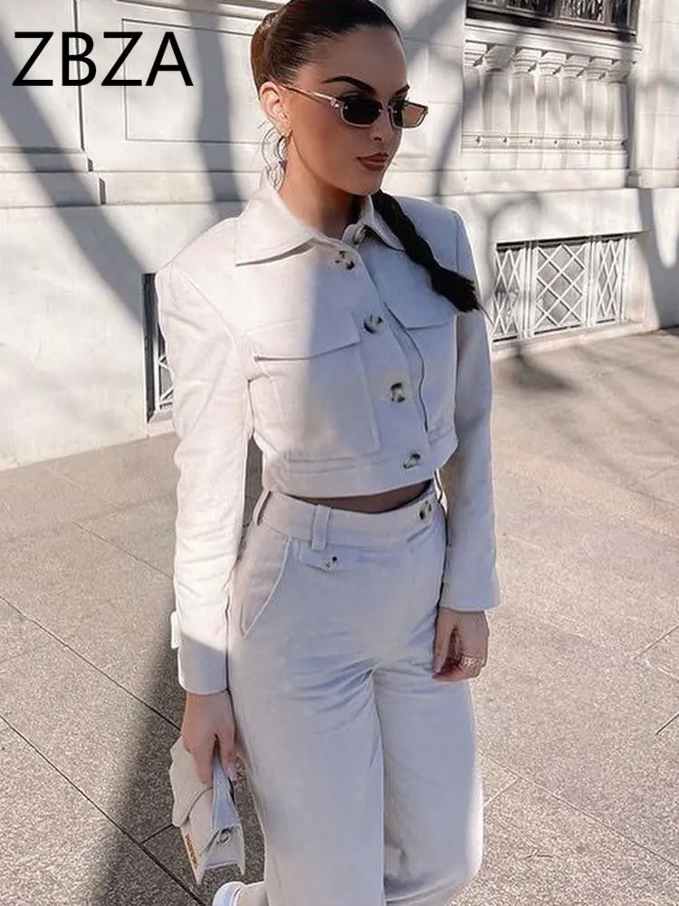 ZBZA Women's Suit Pant Sets Woman 2 Pieces New Holiday Style Short Blazers Coat + Straight Pants Suit 2023 Spring Womens Outfits
ZBZA Women's Suit Pant Sets Woman 2 Pieces New Holiday Style Short Blazers Coat + Straight Pants Suit 2023 Spring Womens Outfits