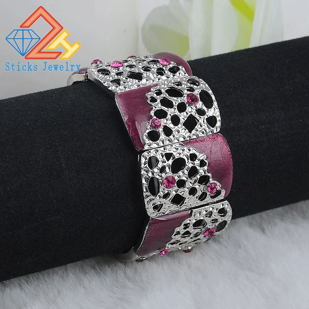 Hot Sale Turkish Charm Bangles Flower Bracelets White K Drop Oil Purple Hollow Out Jewelry Retro Bijoux Ladies Wedding Party
Hot Sale Turkish Charm Bangles Flower Bracelets White K Drop Oil Purple Hollow Out Jewelry Retro Bijoux Ladies Wedding Party