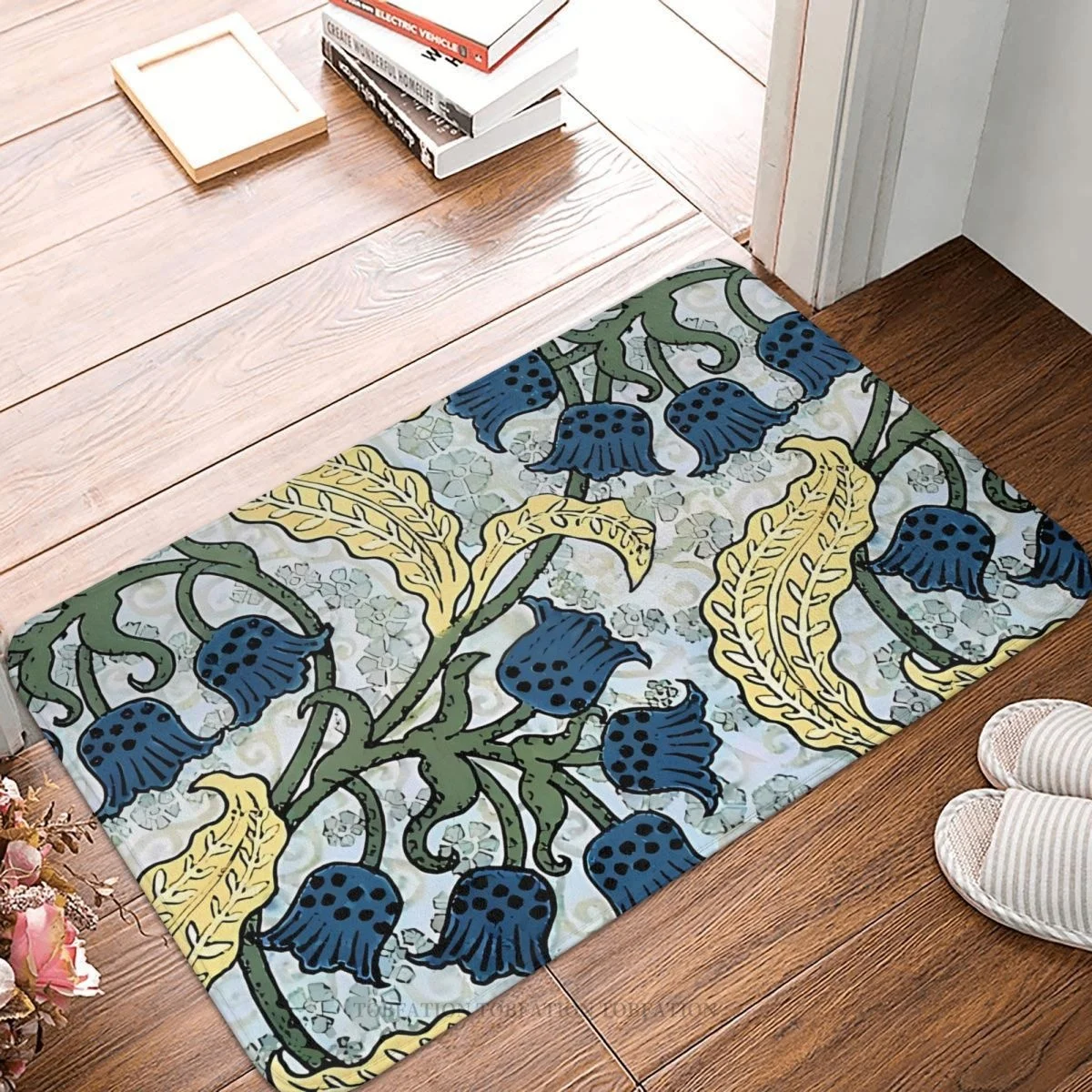 Alfonse Mucha Bathroom Non-Slip Carpet Blue Floral Pattern Art Nouveau Art Print Flannel Mat Welcome Doormat Home Decor Rug
Alfonse Mucha Bathroom Non-Slip Carpet Blue Floral Pattern Art Nouveau Art Print Flannel Mat Welcome Doormat Home Decor Rug