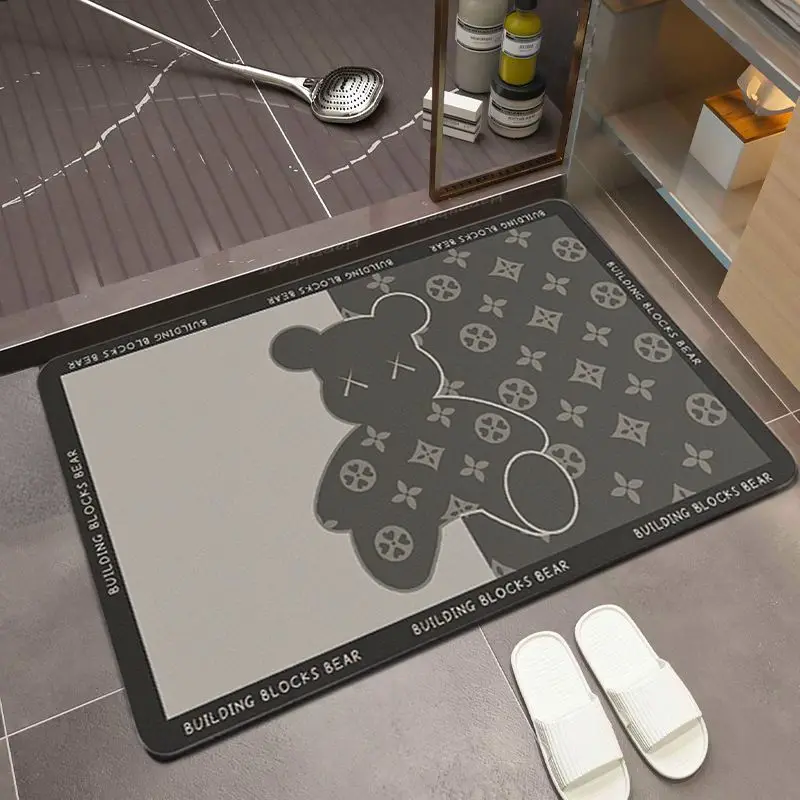 Bathroom Diatom Mud Water Absorbent Floor Mat Toilet Soft Mat Bathroom Non-slip Toilet Kitchen Door Sanitary Ware Carpet
Bathroom Diatom Mud Water Absorbent Floor Mat Toilet Soft Mat Bathroom Non-slip Toilet Kitchen Door Sanitary Ware Carpet