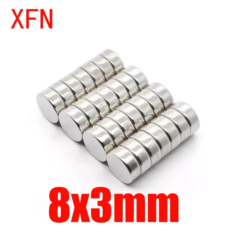 Hot Sale 10/20/50/100 PCS 8x3 Rare Earth Strong Magnet Diameter 8x3mm Small Round Magnet 8x3 Permanent Neodymium Magnet D8*3mm
Hot Sale 10/20/50/100 PCS 8x3 Rare Earth Strong Magnet Diameter 8x3mm Small Round Magnet 8x3 Permanent Neodymium Magnet D8*3mm