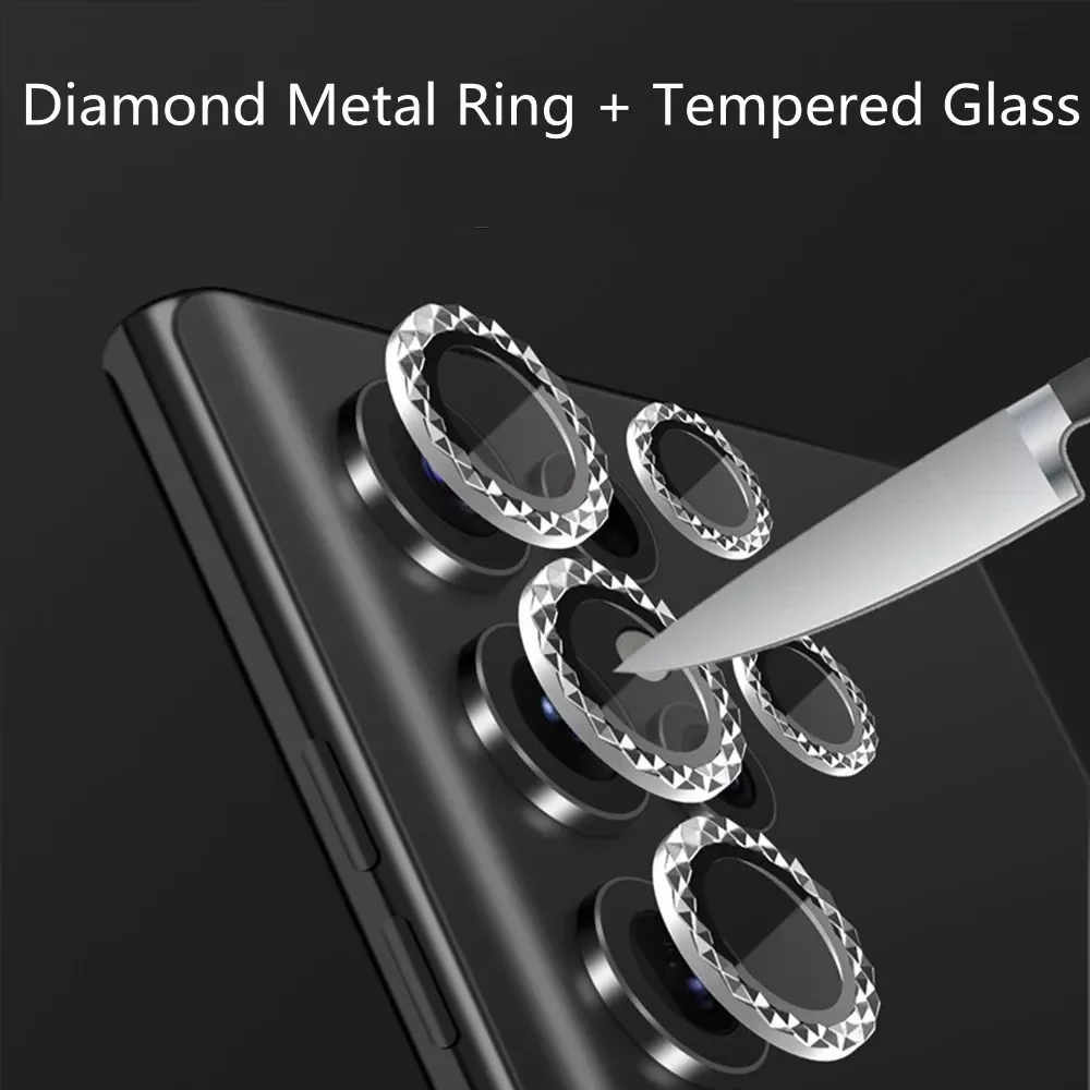 Diamon Camera For Samsung Galxy S22 Ultra Lens Ring Screen Protector Metal Tempered Glass Back Protective Cap On Sansung S22U
Diamon Camera For Samsung Galxy S22 Ultra Lens Ring Screen Protector Metal Tempered Glass Back Protective Cap On Sansung S22U