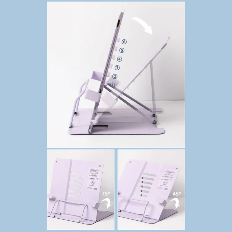 L43D Metal Book Stands, Adjustable Reading Rest Book Holder Cookbooks Stand Document Holder Desk Book Stand for Reading Books
L43D Metal Book Stands, Adjustable Reading Rest Book Holder Cookbooks Stand Document Holder Desk Book Stand for Reading Books
