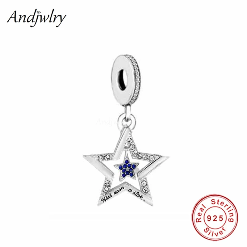 Fit Bracelet Charms Silver 925 Original Blue Zircon Star Make a Wish Pendant Bead Bracelet&Bangle Jewelry Berloque
Fit Bracelet Charms Silver 925 Original Blue Zircon Star Make a Wish Pendant Bead Bracelet&Bangle Jewelry Berloque