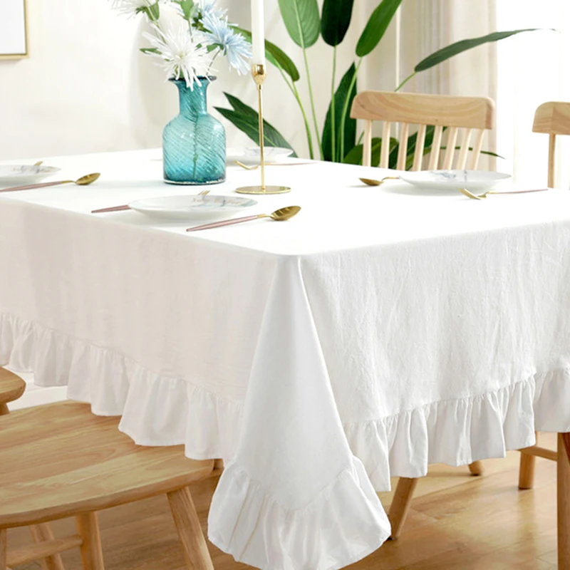 Cotton Fabric Table Cloth Washable White Tablecloth for Wedding Party Dining Banquet Decor Stitching Lotus Lace Table Cover Coat
Cotton Fabric Table Cloth Washable White Tablecloth for Wedding Party Dining Banquet Decor Stitching Lotus Lace Table Cover Coat