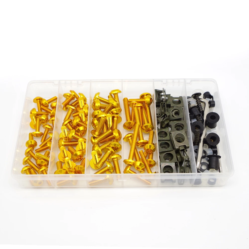 177PCS/Set CNC Alloy M6 M4 Fairing Bolts Kit Bodywork Screws Nut For HONDA Shadow Vt600 Vt750 Vt1100 Vt1100c Steed 600 Vlx400
177PCS/Set CNC Alloy M6 M4 Fairing Bolts Kit Bodywork Screws Nut For HONDA Shadow Vt600 Vt750 Vt1100 Vt1100c Steed 600 Vlx400