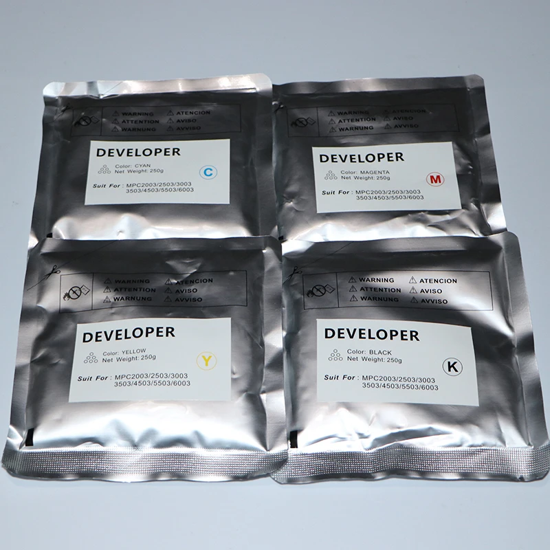 4pcs/set 250G CMYK Developer for Ricoh MP C3003 C3503 C4503 C5503 C6003 MPC3503 MPC4503 MPC5503 MPC6003 MPC3003
4pcs/set 250G CMYK Developer for Ricoh MP C3003 C3503 C4503 C5503 C6003 MPC3503 MPC4503 MPC5503 MPC6003 MPC3003