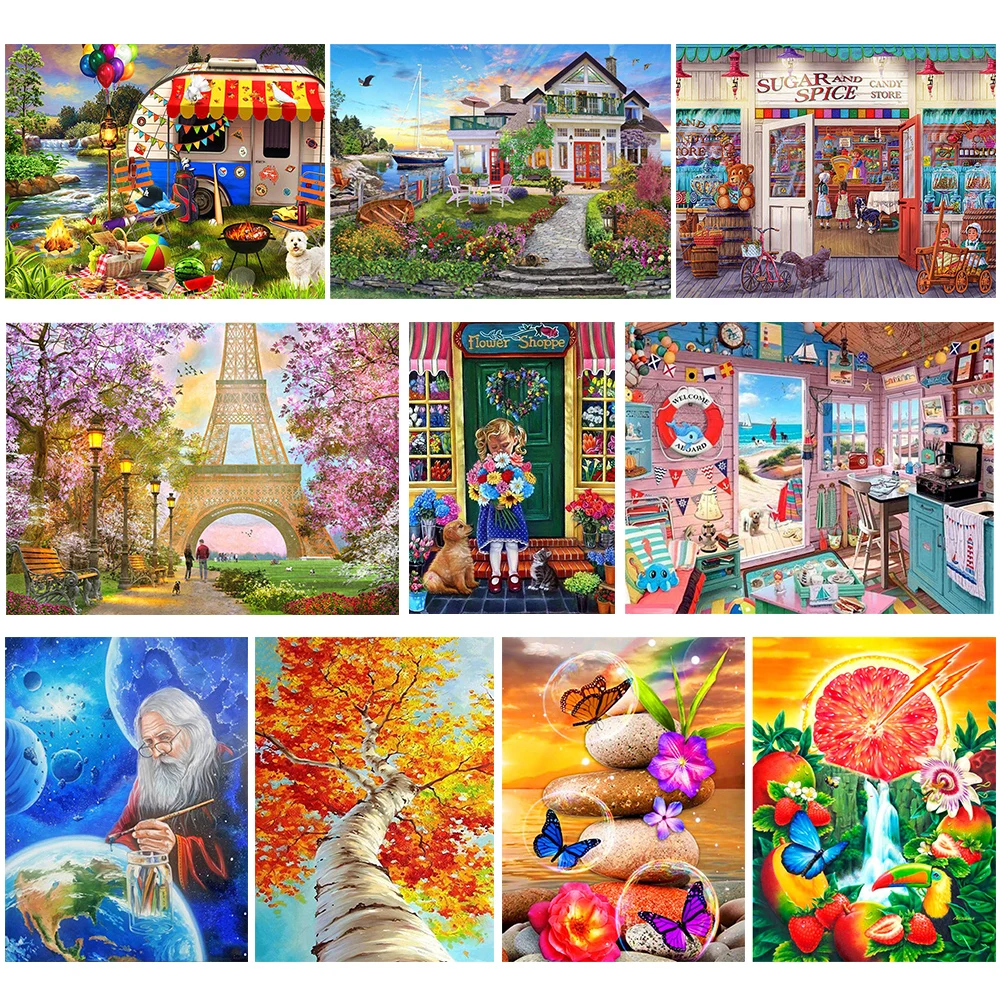DIY 5D Diamond Painting Landscape House Buliding Art Picture Mosaic Cross Stitch Full Square Drill Embroidery Scenery Home Decor
DIY 5D Diamond Painting Landscape House Buliding Art Picture Mosaic Cross Stitch Full Square Drill Embroidery Scenery Home Decor