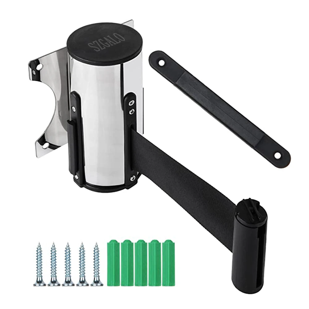 Crowd Control Outdoor Stainless Steel Wall Mount Red Belt Retractable Ribbon Barrier Sport Stanchion Queue 2m3m/5m
Crowd Control Outdoor Stainless Steel Wall Mount Red Belt Retractable Ribbon Barrier Sport Stanchion Queue 2m3m/5m
