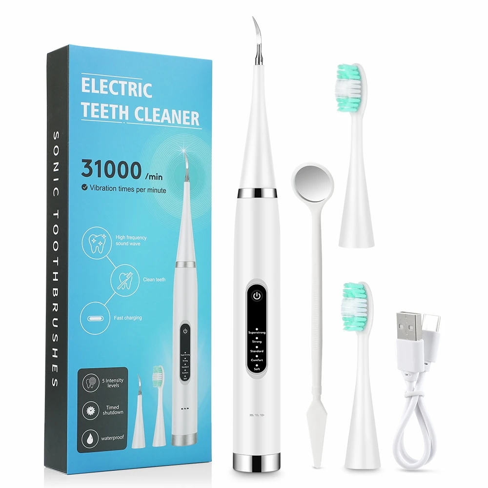 Dental Calculus Remover Oral Care 5 Mode Stains Tartar Tool Teeth Whitening Electric Toothbrush with Dentist Mirror USB Charging
Dental Calculus Remover Oral Care 5 Mode Stains Tartar Tool Teeth Whitening Electric Toothbrush with Dentist Mirror USB Charging