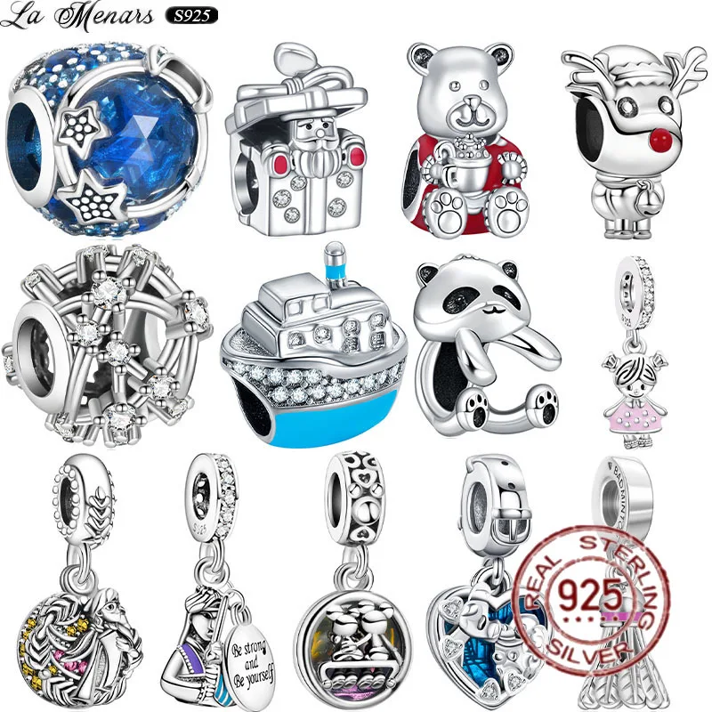 La Menars NEW 925 Sterling Silver Bead Charms Fit Original Pandora Bracelet Women Holiday Gift Fine DIY Jewelry Mixed Style
La Menars NEW 925 Sterling Silver Bead Charms Fit Original Pandora Bracelet Women Holiday Gift Fine DIY Jewelry Mixed Style
