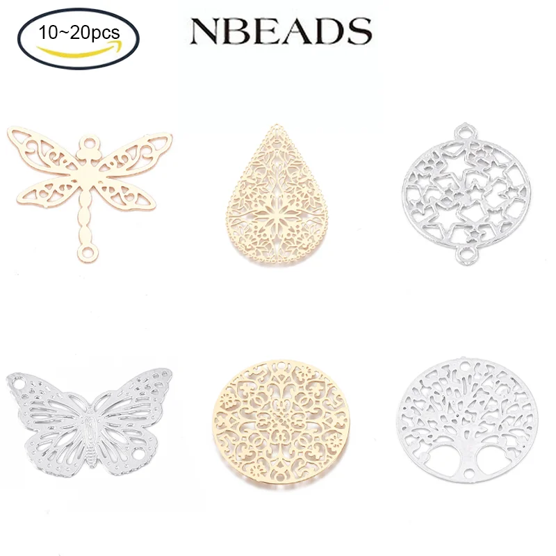 10-20PC 6 Styles Brass Links Connectors Jewelry Making Etched Metal Embellishments Links for Jewellery Crafting
10-20PC 6 Styles Brass Links Connectors Jewelry Making Etched Metal Embellishments Links for Jewellery Crafting