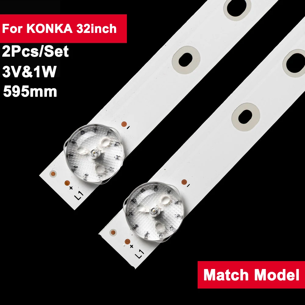 3V Led Backlight Bar for KONKA 32inch 2Pcs/Set Tv Repair LED32F1000 TKLE3218RTX LED32K1000 K32K5 K32 KDG32ML662L D32C LED32S2
3V Led Backlight Bar for KONKA 32inch 2Pcs/Set Tv Repair LED32F1000 TKLE3218RTX LED32K1000 K32K5 K32 KDG32ML662L D32C LED32S2