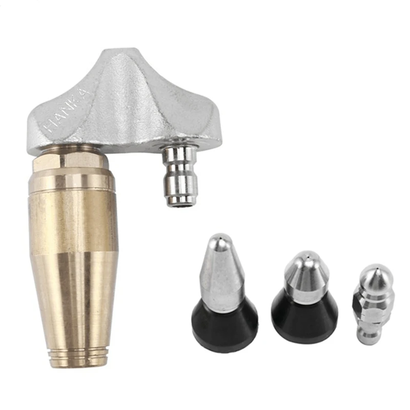 1Set (4 Nozzles Per Lot) High Pressure Sewer Drain Cleaning Nozzle, Sewer Jetter Heads
1Set (4 Nozzles Per Lot) High Pressure Sewer Drain Cleaning Nozzle, Sewer Jetter Heads