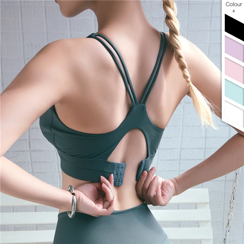 Women's Yoga Bra Crop Top Adjustable Straps Straps Gathering Padded Sports Bras active Wear Seamless Yoga Fitness Sports Bra
Women's Yoga Bra Crop Top Adjustable Straps Straps Gathering Padded Sports Bras active Wear Seamless Yoga Fitness Sports Bra