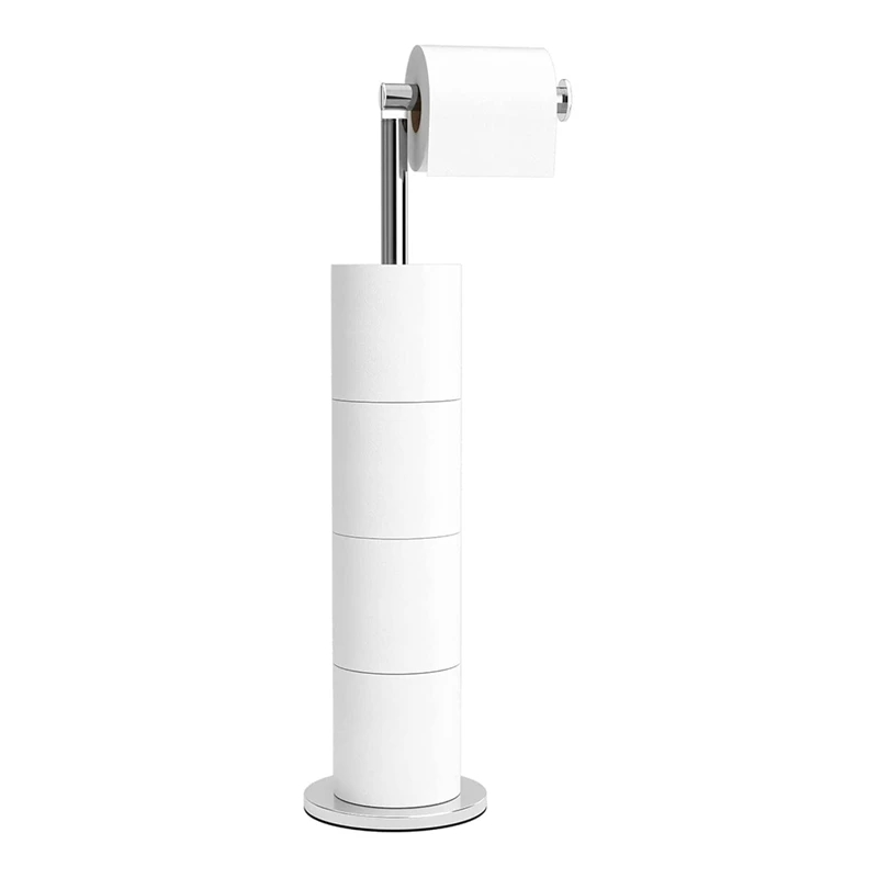 Toilet Roll Holder, Freestanding, Stainless Steel Paper Storage For 5 Paper Rolls,Toilet Paper Stand
Toilet Roll Holder, Freestanding, Stainless Steel Paper Storage For 5 Paper Rolls,Toilet Paper Stand