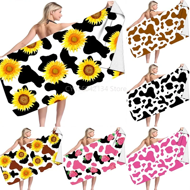 Cartoon Cow Pattern Microfiber Beach Towels Sunflower Print Swimming Bath Towels for Kid Adult Gifts
Cartoon Cow Pattern Microfiber Beach Towels Sunflower Print Swimming Bath Towels for Kid Adult Gifts