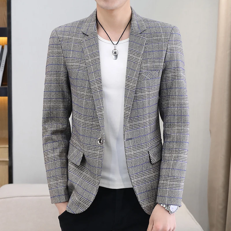 High Quality Blazer British Style Elegant Fashion Business Casual Work Interview Groomsmen Dress Gentleman Formal Fitted Coat
High Quality Blazer British Style Elegant Fashion Business Casual Work Interview Groomsmen Dress Gentleman Formal Fitted Coat