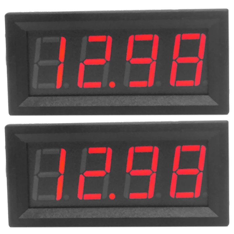 2X 0.56Inch Mini Digital LED Display 4 Bits 0-100V Voltmeter Panel Volt Voltage Meter Tester
2X 0.56Inch Mini Digital LED Display 4 Bits 0-100V Voltmeter Panel Volt Voltage Meter Tester