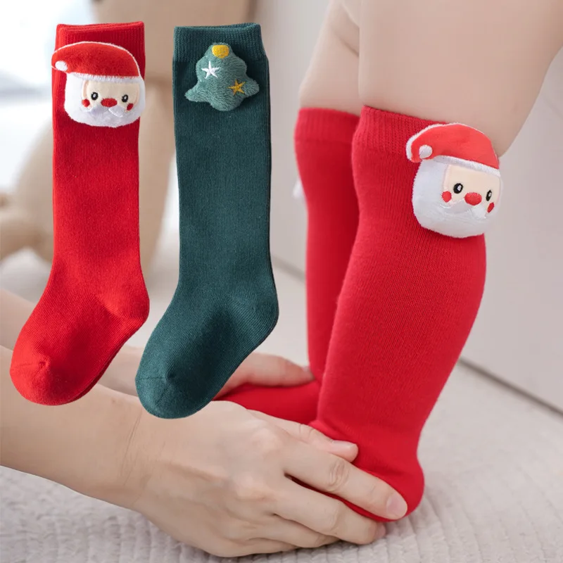 Christmas Socks Boys And Girls Cotton Socks Knee High Baby Long Tube Socks Bootes Socks Children Leg Warmers Socken 0-2Years Old
Christmas Socks Boys And Girls Cotton Socks Knee High Baby Long Tube Socks Bootes Socks Children Leg Warmers Socken 0-2Years Old