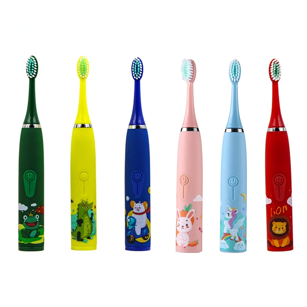 4 Modes Children's Electric Toothbrush Animal Pattern 6 Heads for Kids Oral Care Teeth Cleaning Smart Timing USB Charging
4 Modes Children's Electric Toothbrush Animal Pattern 6 Heads for Kids Oral Care Teeth Cleaning Smart Timing USB Charging