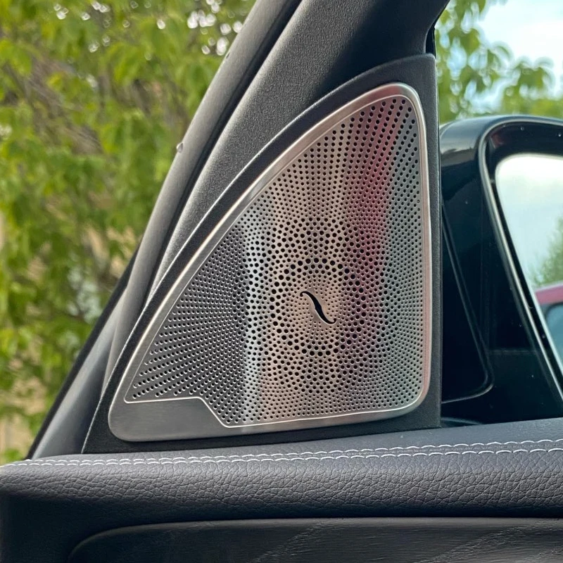 NEW For Mercedes Benz C Class W205 E Class W213 GLC X253 Stainless Steel Car Door Window Tweeter Audio Speaker Cover Trim Frame
NEW For Mercedes Benz C Class W205 E Class W213 GLC X253 Stainless Steel Car Door Window Tweeter Audio Speaker Cover Trim Frame